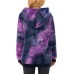 Y Blue Purple Tie Dye Women's Fuzzy Hoodies Sport Pullover Hoodie Athletic Cozy Oversized Pockets Hooded Sweatshirt Fleece Hoodies